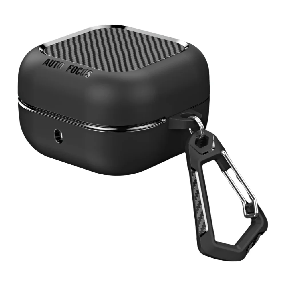 NONE Nouvelle housse de protection pour écouteurs en Fiber de carbone, pour Samsung Galaxy Buds 4/Buds 4 Pro, avec accessoires porte-clés, sac antichoc 3