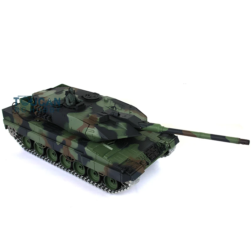 1/16 2.4G HENG LONG 7.0 FPV Leopard2A6 RC Tank 3889 360 Barrel Recoil Remote Control Car RC Panzer TH17591-SMT4