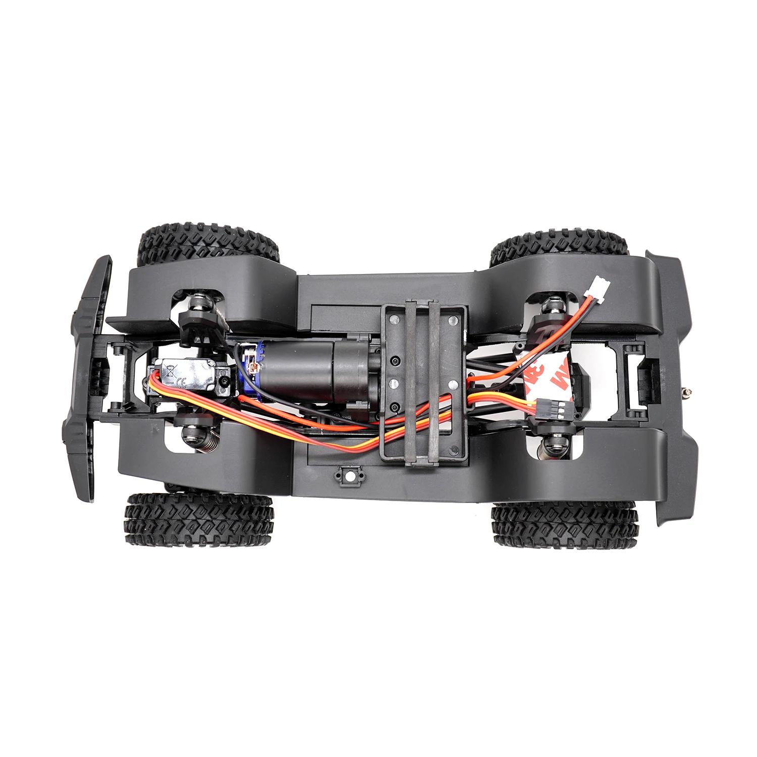 155 millimetri 6.10 pollici 1/18 RC Carrozzeria Interasse Telaio Assemblato Telaio Assi Anteriori Posteriori Cambio per AX-8560 TRX4M JJRC RC Crawler