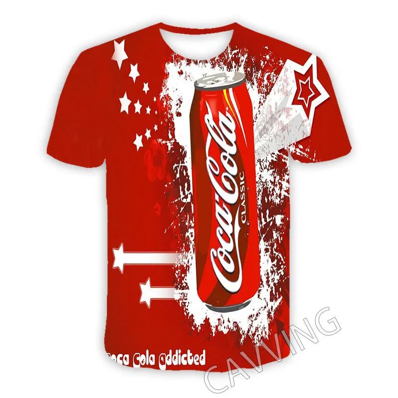 CAVVING 3D Printed Coke Casual T-shirts  Hip Hop T Shirts Harajuku Styles Tops Clothing for Men/women