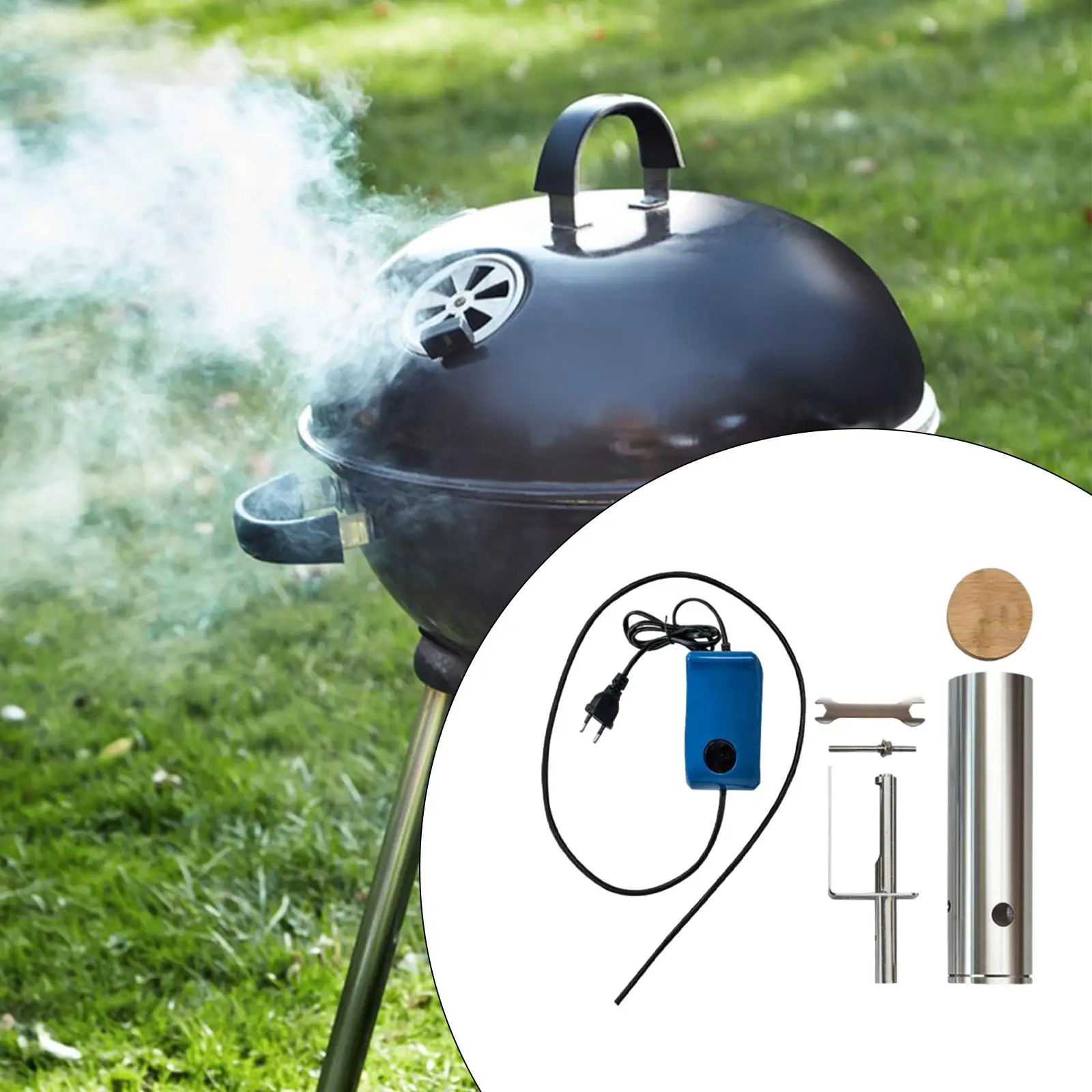 

Smoke Generator Handheld Accessories Hot and Cold Smoking Smoke Machine for Food Cooking Cocktails Drink Sous Vide BBQ Outdoor