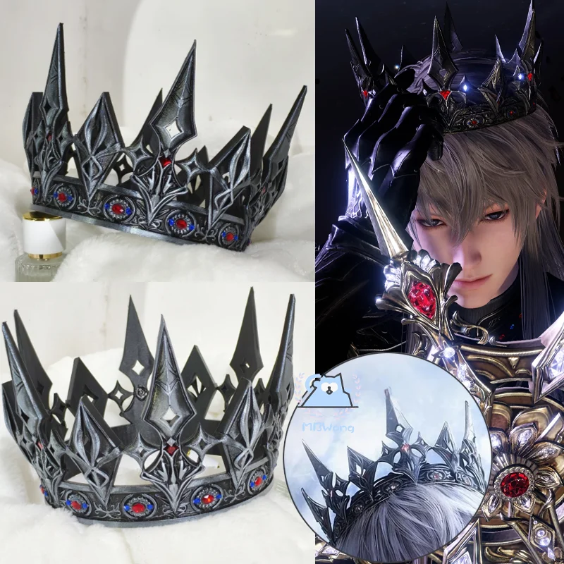 

Game Love and Deepspace Xavier Cosplay Prop Nightvow Mooncurse Xavier King Crown Fallen Crown Prop For Hallowmas Party Adult