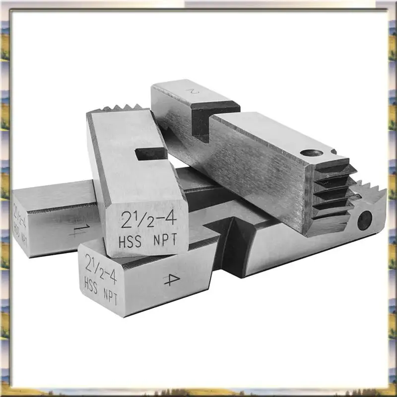 

AA46 Горячие резьбовые штампы для труб от 2-1/2 до 4 дюймов NPT, правые резьбовые штампы из быстрорежущей стали подходят для станков для нарезания резьбы по трубах