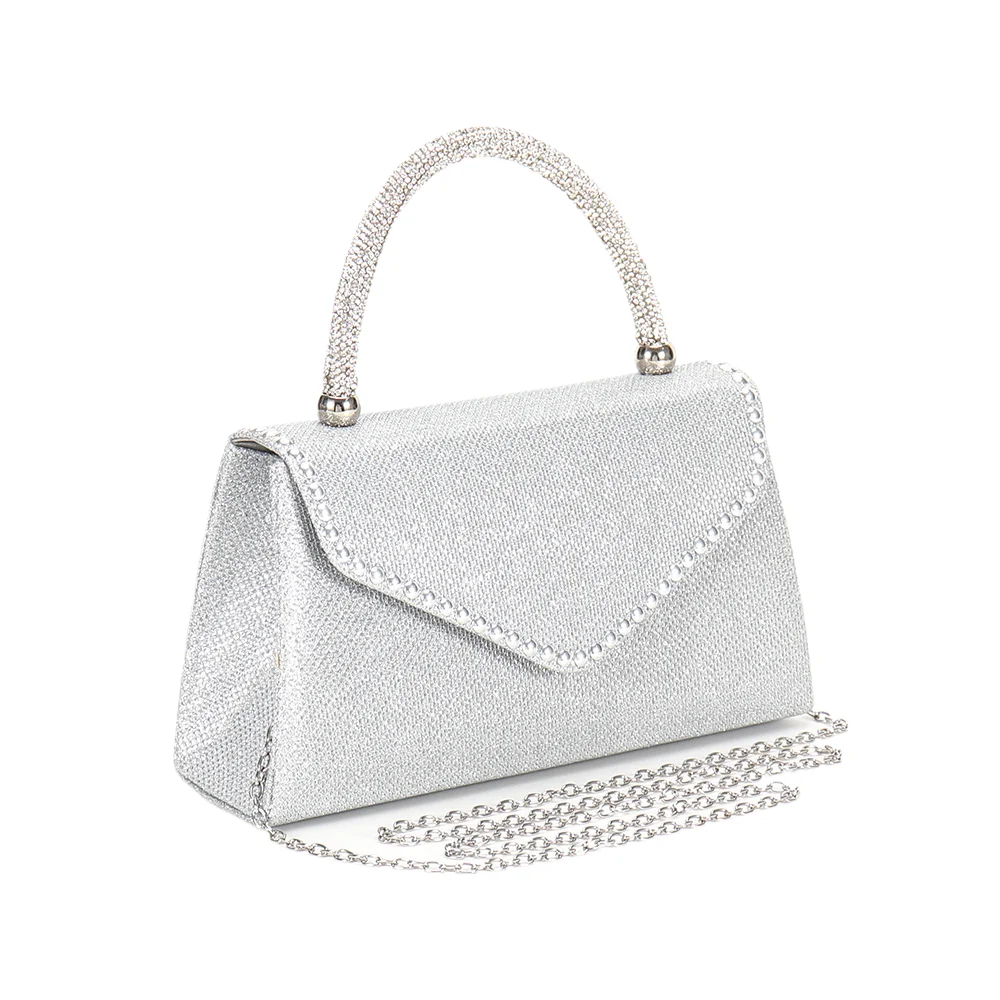 

New Evening Bag Clutch Purse for Women Prom Night Wedding Cocktail Party Single Shoulder Crossbody Small Sparkly Beaded Handbag