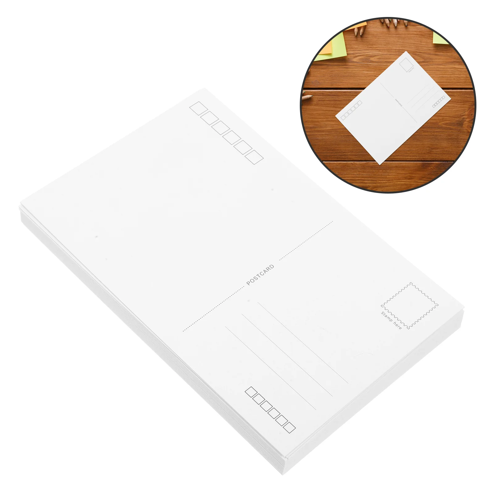 

20Pcs Blank Postcards White Cardstock DIY Projects Writing Sending Decorating Blank Postcards