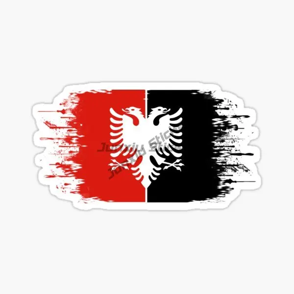 

AL Albania Flag Car Sticker Car Accessories Vinyl Waterproof Reflective Decor Decals