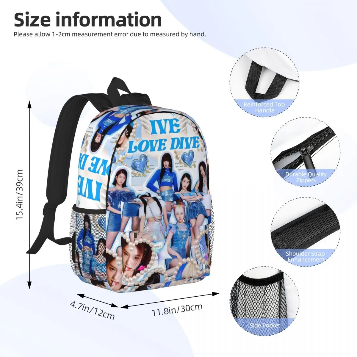 T-Twice For Girls Boys Large Capacity Student Backpack Lightweight waterproof Backpack 15inch