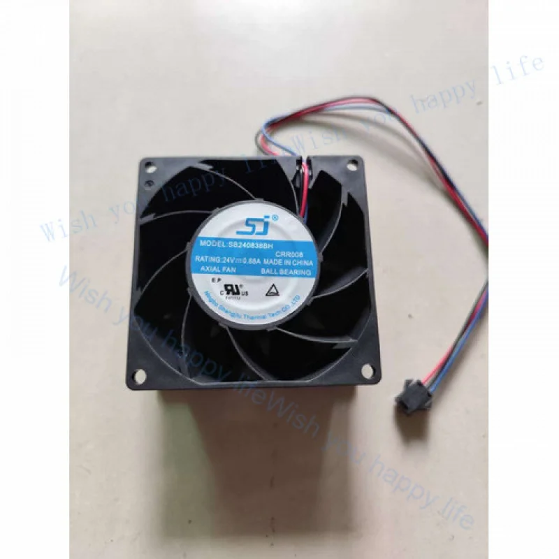 LL 1 PCS  Fan  DC24V 0.68A 8038 8CM 3 Wire cooling fan SB240838BH