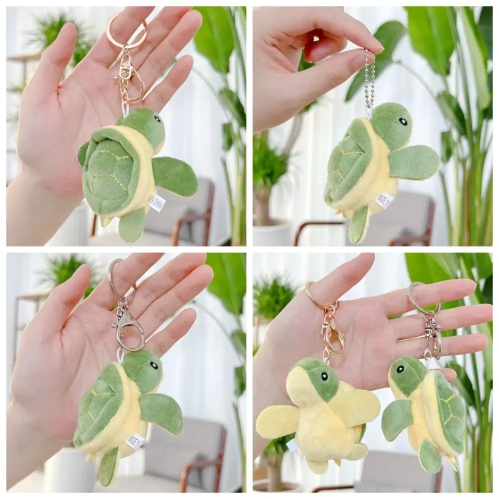 

PP cotton Turtle Plush Pendant Plush Metal Buckle Turtle Plush Keychains Cartoon Turtle Cute Turtle Plush Keyring Accessories