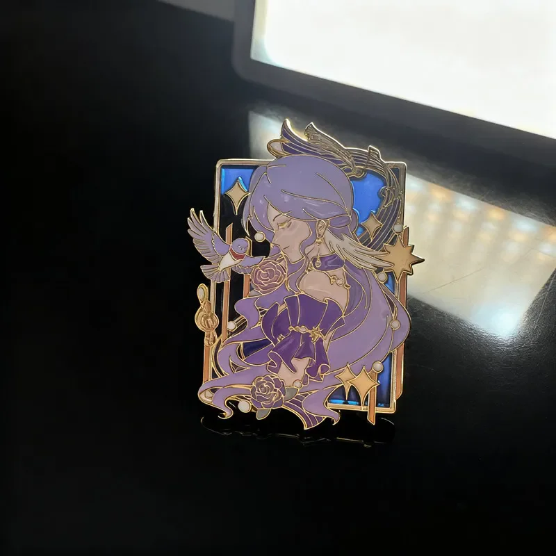 

Honkai：Star Rail Robin Game Cartoon Metal Badge Brooch Ornament Clothing Cosplay Collection Anime Adorn Halloween Gift