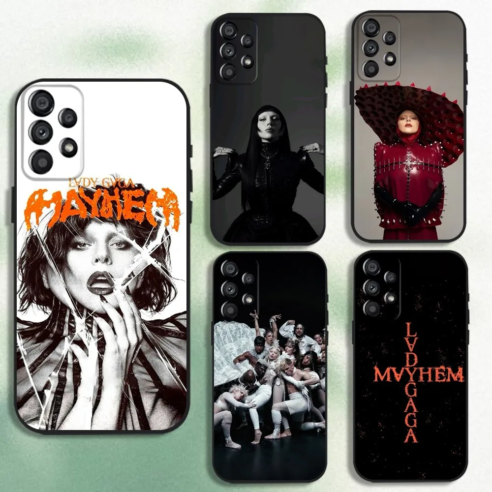

L-LADY GAGA MAYHEM Phone Case For Samsung Galaxy A20,A21s,A22,A31,A32,A52,A53,A72,73,A80 Soft Black Cover