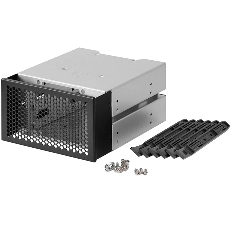 

FULL-3.5 Inch HDD Cage Rack Hard Driver Tray Hard Drive Cage Support 3 HDD Hard Disks