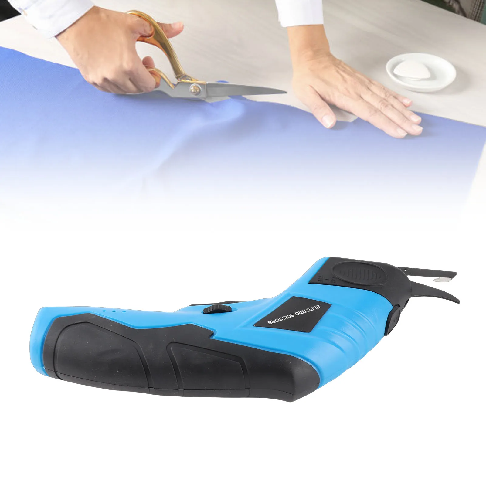 Handheld Electric Scissors USB Interface Cordless Scissors Efficient Handle for Cutting Fabrics Carpets Soft Leather Cardboard