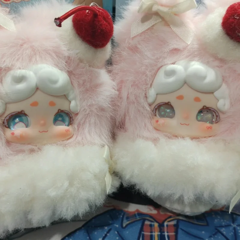 جديد حقيقي Luckydeernai Rongrong الجليد سلسلة صندوق الغموض لطيف حقيبة قطيفة قلادة الشكل دمية محظوظ الغزلان ناي صندوق أعمى اللعب الهدايا