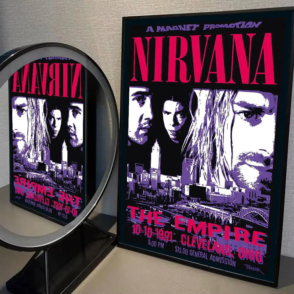 Hot N-Nirvana-K-Kurt Cobain Poster Print A5 A4 A3 A2 Wall Art