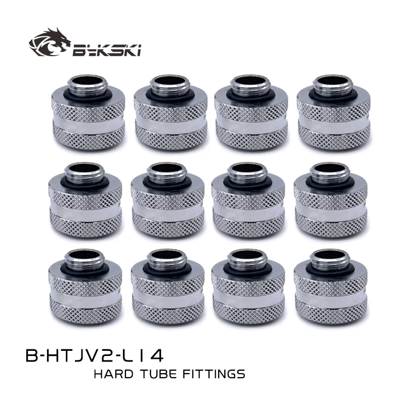 

Bykski 12/16pcs Hard Tube Fitting OD16mm OD14mm OD12mm Hand Compression Brass G1/4'' Joint Use for PMMA PETG Acrylic Rigid Pipe