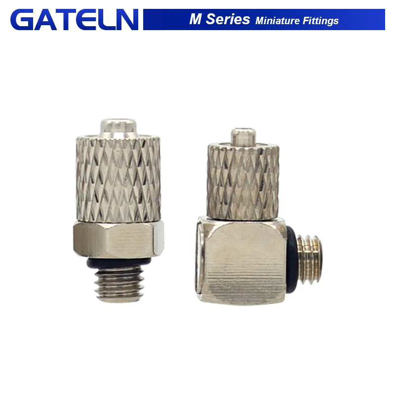 M Series Miniature Fittings M-5H-4 M-5HL-4 Male Thread Pneumatic Pipe Air Hose Quick Fitting Mini Connector M3 M4 M5 M6
