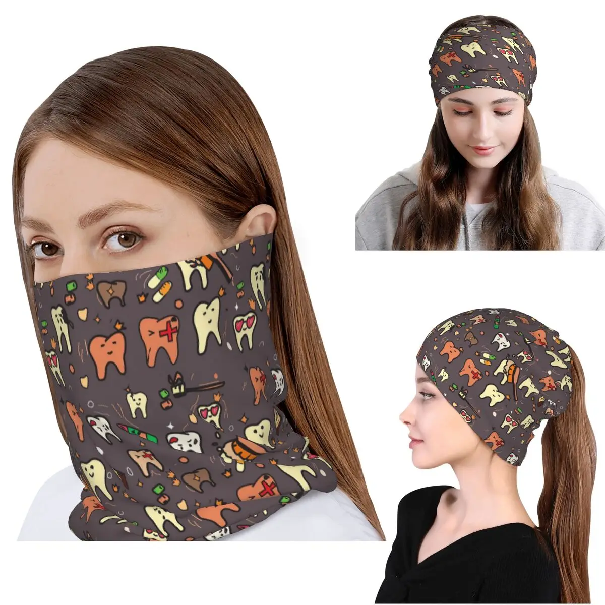 

Dentist Pack Bandana Neck Cover Mask Scarf Multi-use Face Mask Beanies Hat for Men Women Adult All Season