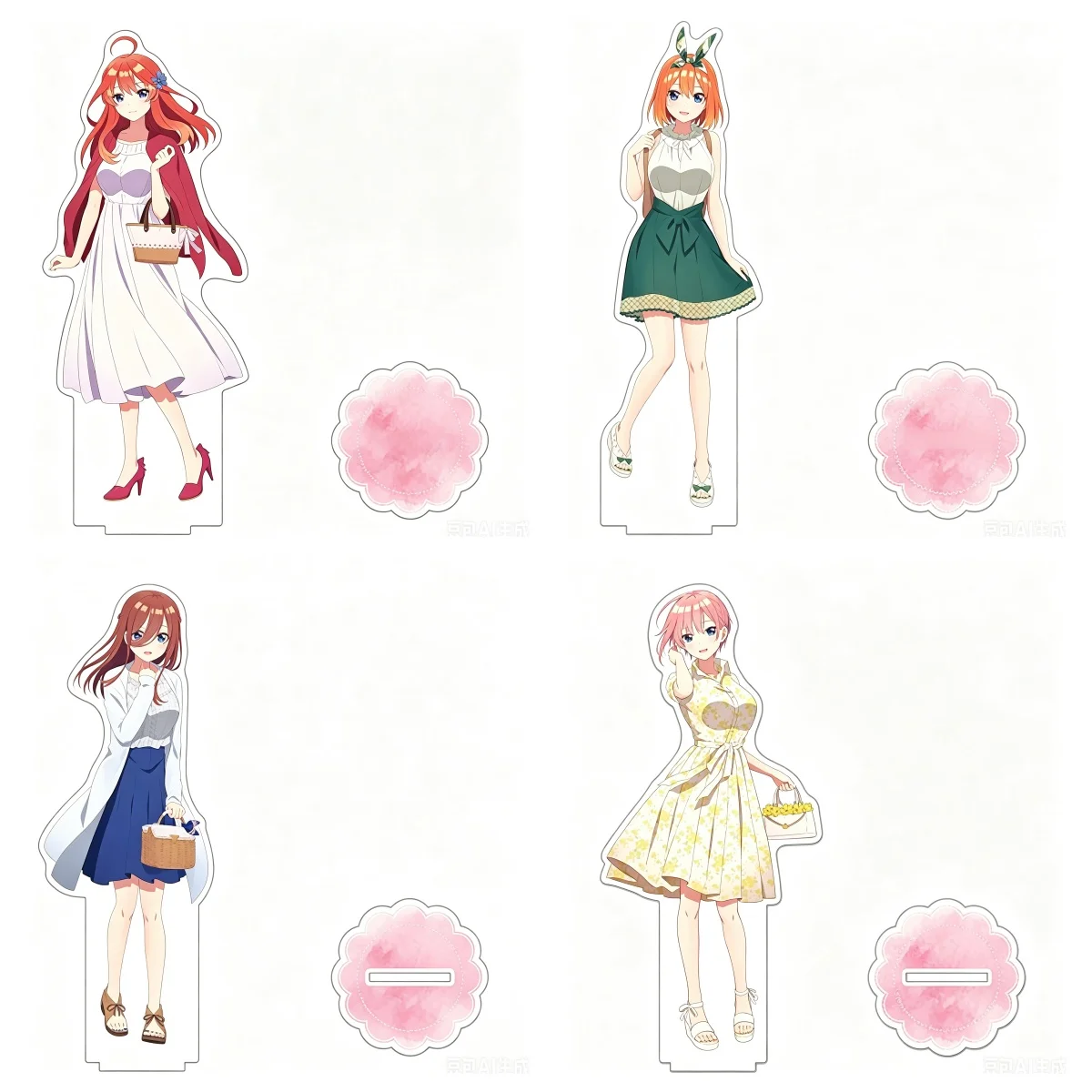 15cm Anime Acrylic Stand Model The Quintessential Quintuplets Bookshelf Decoration Lovely Products As A Gift For Fans Keychain