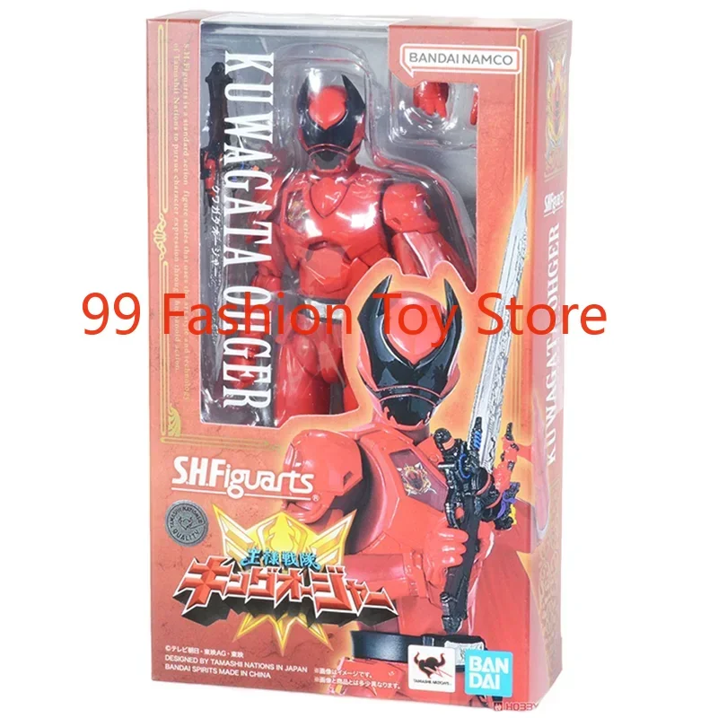 Spot Direct Delivery Bandai Original Anime Ohsama Sentai King-Oh Model SHF KU WAGATA OHGER Action Figure Toys For Kids Gift