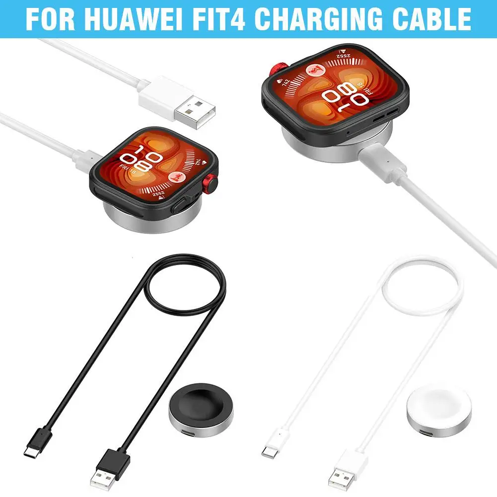 Caricatore con base in metallo per Huawei Watch Fit 4/ Fit4 Pro/ Watch 5/ GT 5/GT 4 Cavo di ricarica Caricabatterie wireless magnetici Dock N4C4