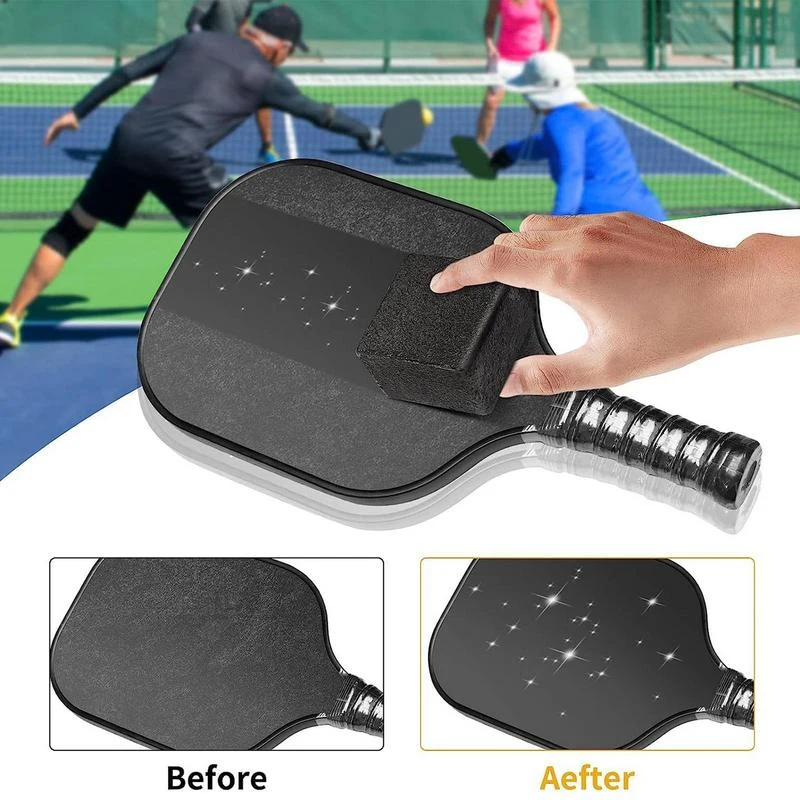 1PC Pickleball Paddle Eraser Racket Stain Remover Reusable Racquet Rubber Cleaner Safe Carbon Fiber Duster Sports Accessories