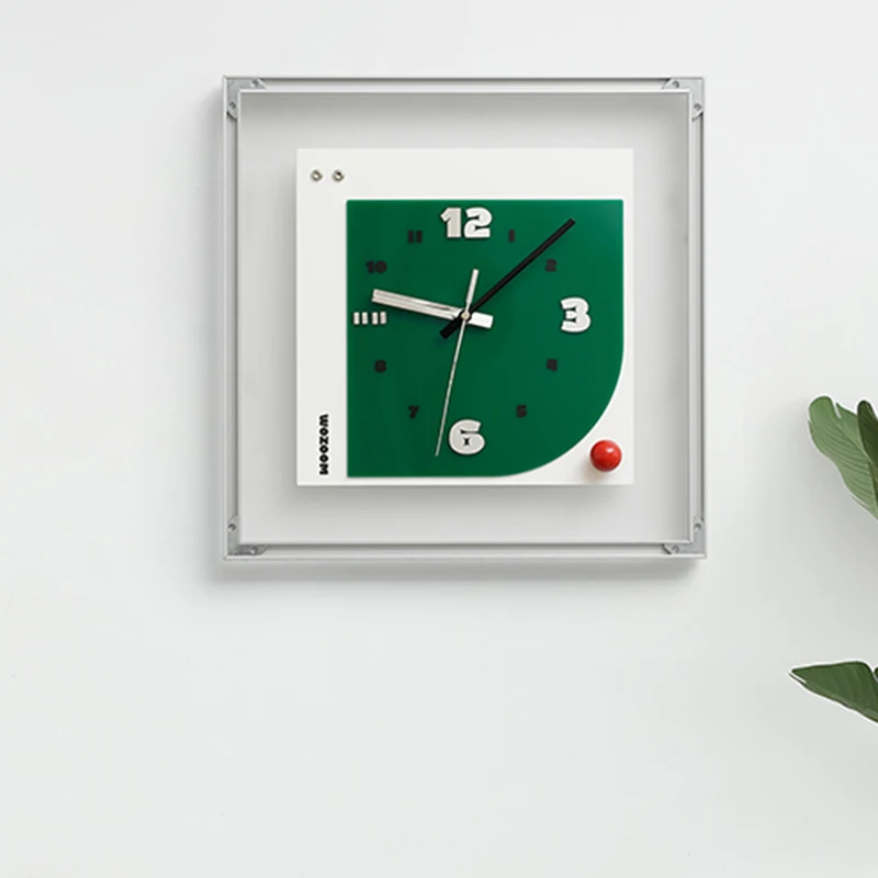 Bathroom Digital Clock Wall Alarm Silent Design Minimalist Living Room Clock Wall Nordic Design Orologio Da Parete Home Design