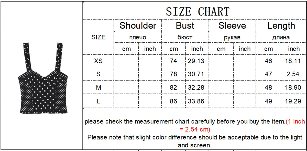 TFMLN Sexy Damen Schwarzes Polka-Dot-Print Plissiertes Trägertop Schlankmachendes Korsett Rückenfreies Camisole-Top für Party und Club – Detail 1
