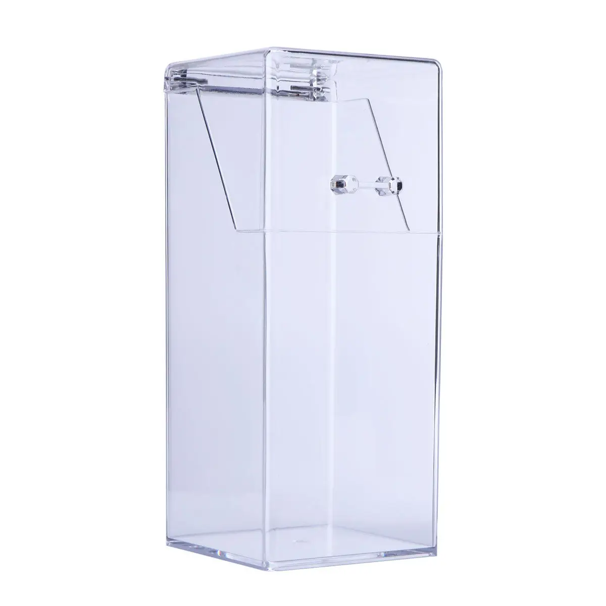 Acrylic Makeup Brush Holder Storage Bucket – Transparent Stylish Space-Saving Organizer for Brushes & Eyebrow Pencils