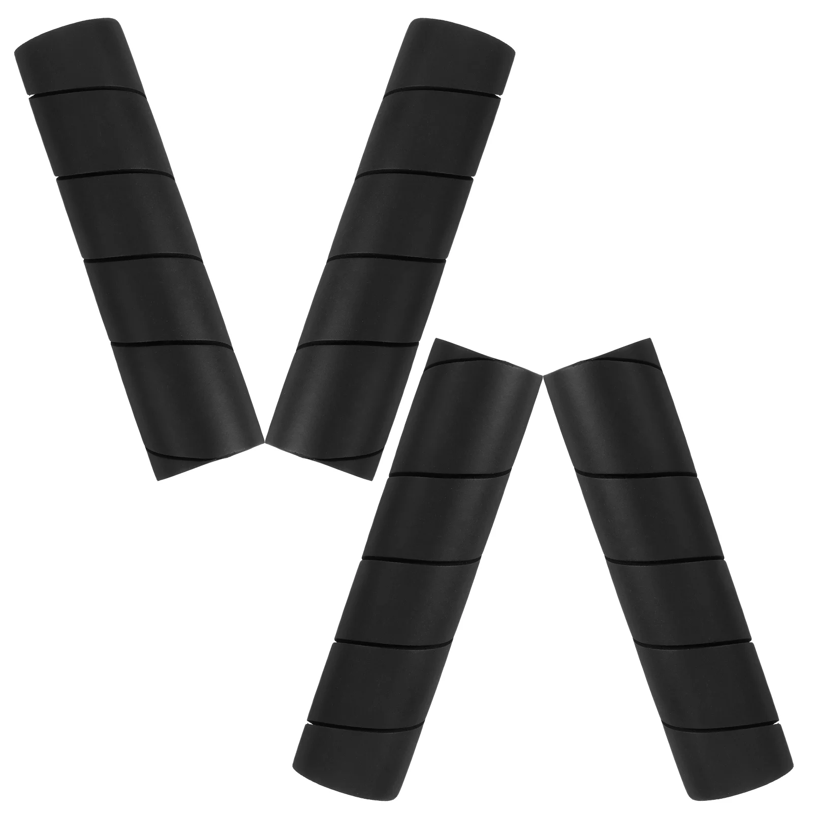 

4PCS Table Leg Protectors NBR Foam Covers Black Bed Frame Feet Pads Protective Sleeves Versatile Use