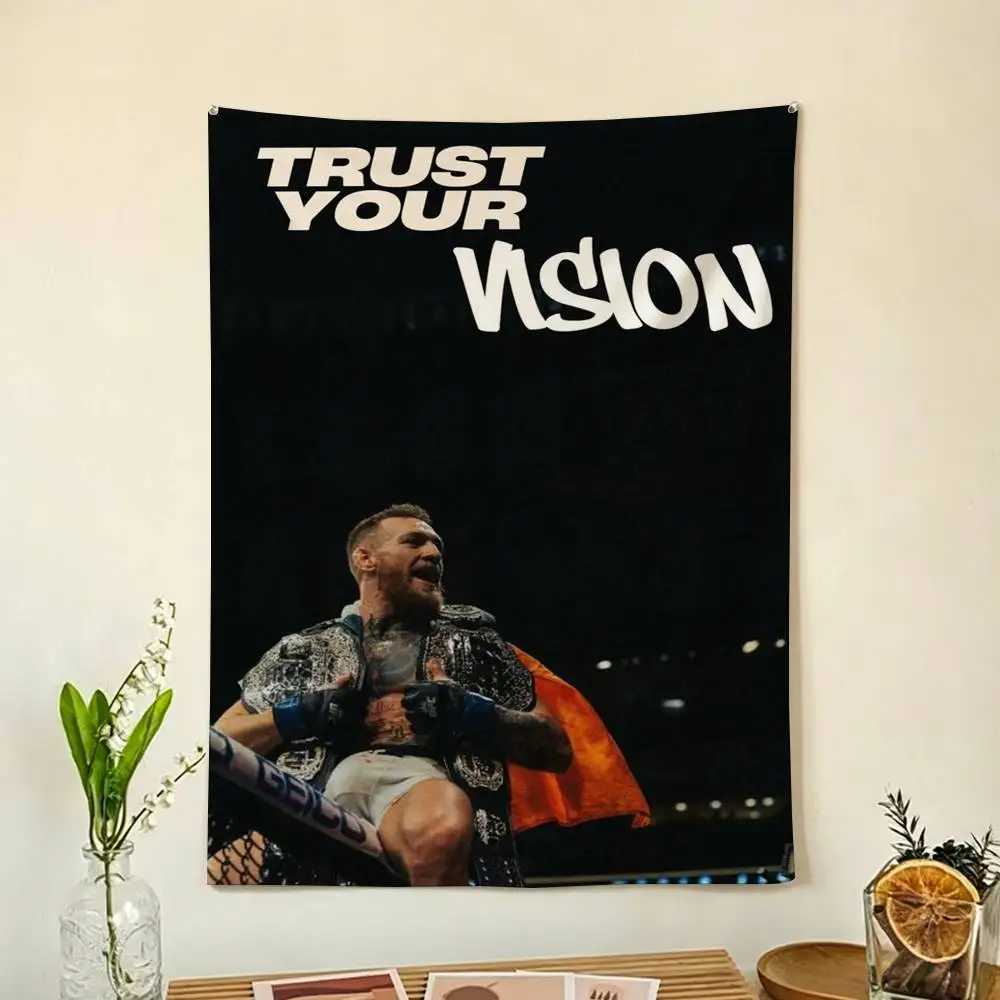 C-Conor M-McGregor Belt 2026 Flag Outdoor Decorations for Bedrooms Home Decor Items Decoration Banners