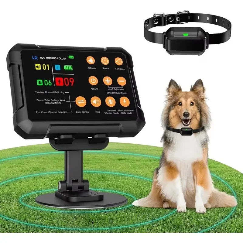 10-120 Feet Precise Distance Pet Fence System Dog Impact Collar Fence Global Positioning System Wireless Dog Electric Fence