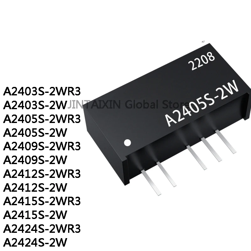 2Pcs A2403S-2WR3 A2403S-2W A2405S-2WR3 A2405S-2W A2409S-2WR3 A2409S-2W A2412S A2412S A2415S A2415S A2424S 2WR3 A2424S 2W