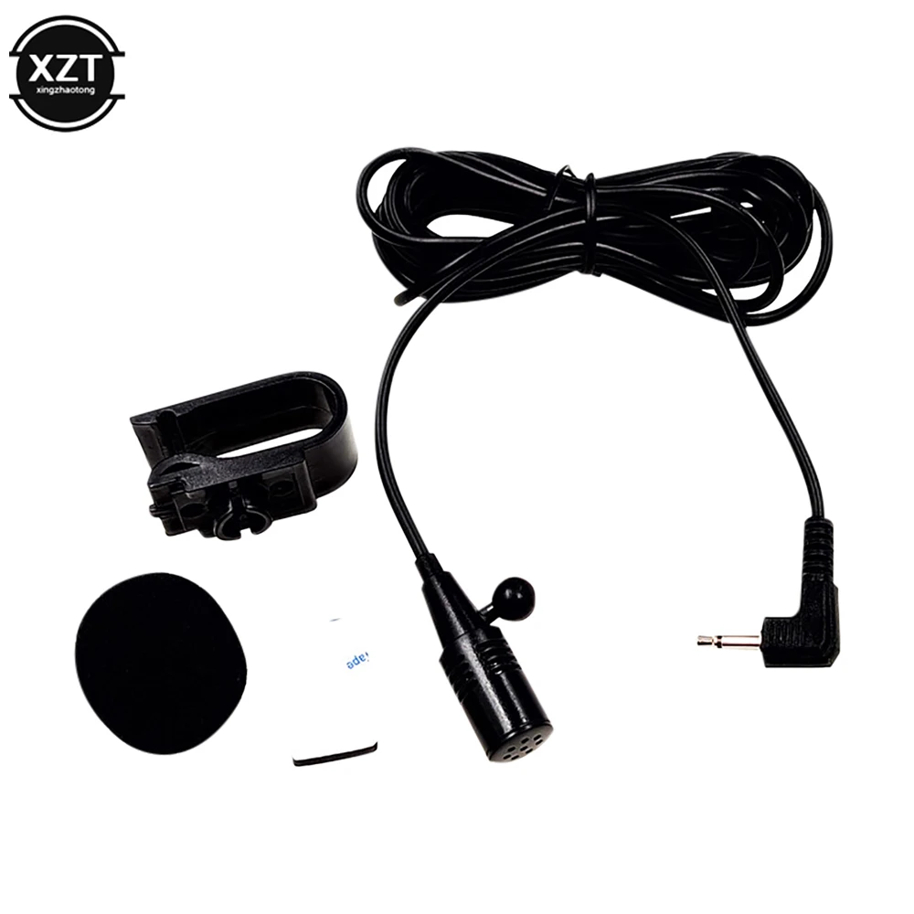Car Radio 2.5MM Microphone Mic For Bluetooth Pioneer Stereo Receiver Black Newly