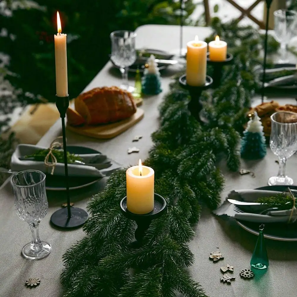 Guirnaldas de Navidad con Pinecones, coronas artificiales de bayas rojas para el hogar, árbol de Navidad, escaleras, puerta, decoración de Año Nuevo