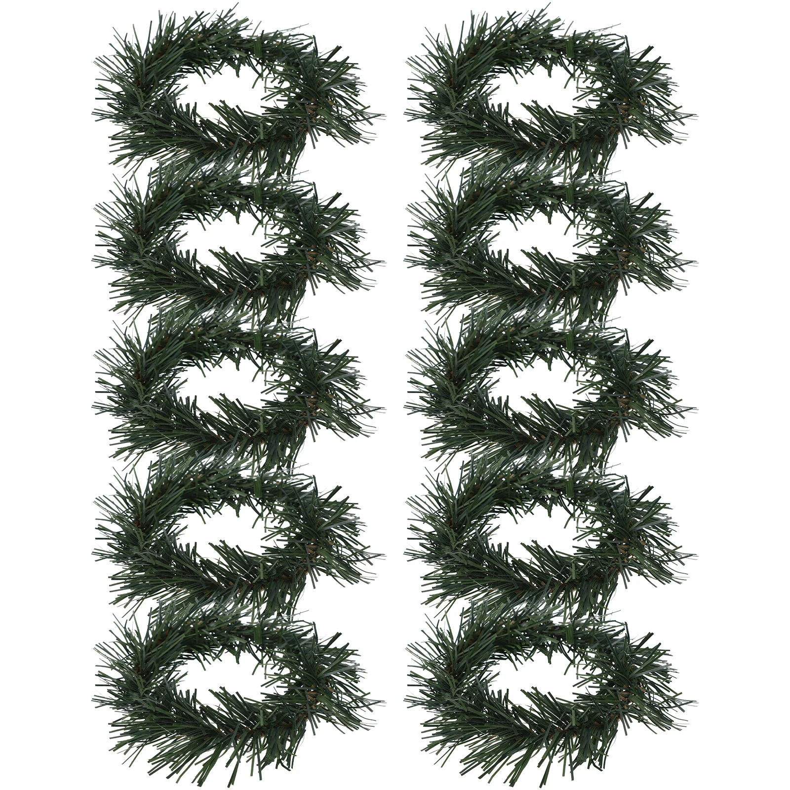 

10Pcs Christmas Rings Artificial Pine Wreaths for Pillar Decor Xmas Party Supplies Christmas Wreaths