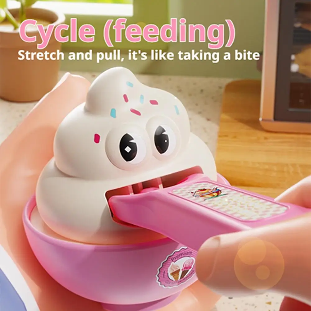 Fun Feeding Pretend Play Toy High-Quality Abs Plastic Interactive Voice Activation Hand-Eye Coordination Fall-Resistant
