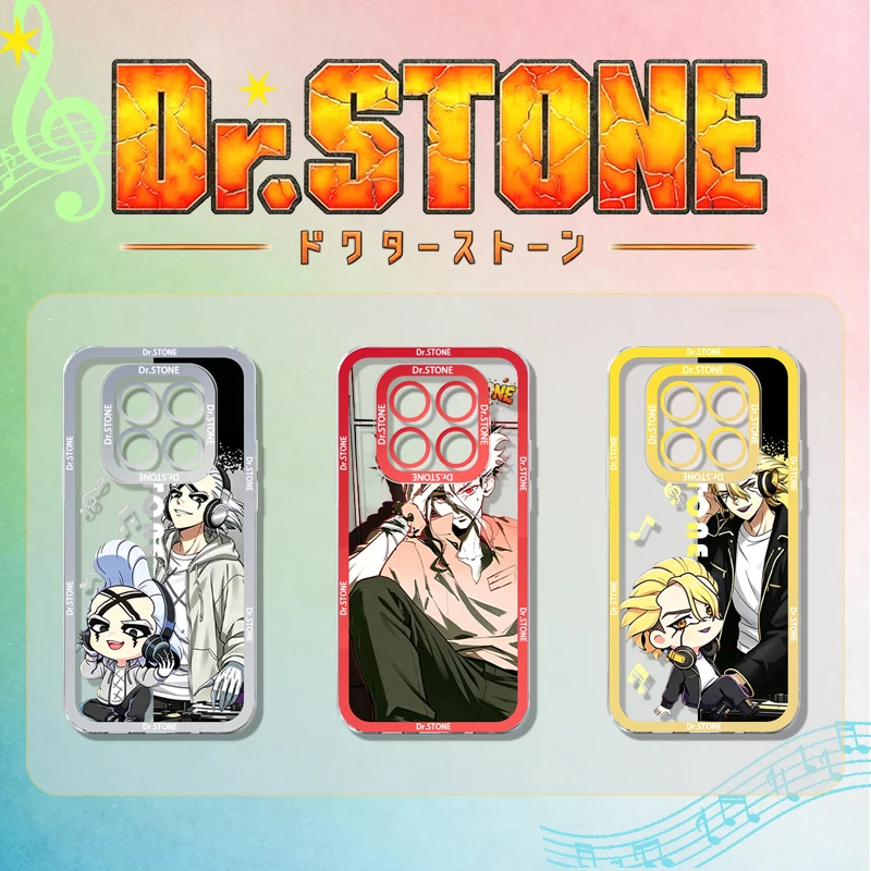 D-Dr.STONE Senku Ishigami Case for Xiaomi Redmi 13 15C 14C 14R 15 13C 13X 12 12C 10 10A 10C A5 A4 A3 Pro Turbo 5 Max 4 3 4G 5G