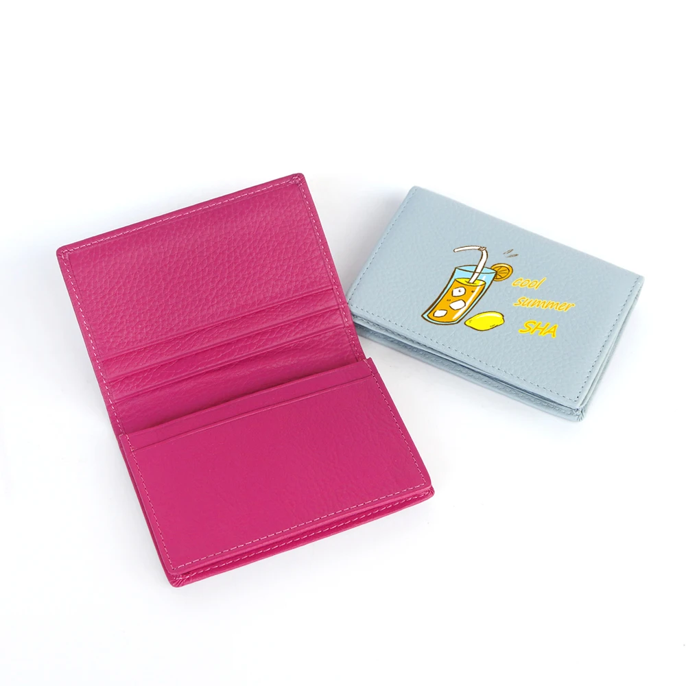 Fashion Customized Photo Men Wallet Fancy Print Personalize Name Cowhide Women Card Holder DIY Mini Wallet Gift For Girls - Image 2