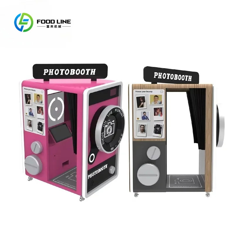 Customized Low Cost Make Money Fast Self Service Touch Screen Instant Camera Photo Booth Vending Machine With Printer Kiosk