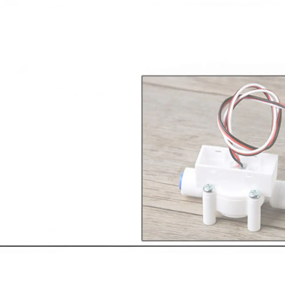 Water Flow Meter Sensor For Coffee Machine Water Filter 2 Point PE Pipe System High Sensitivity Liquid Monitor