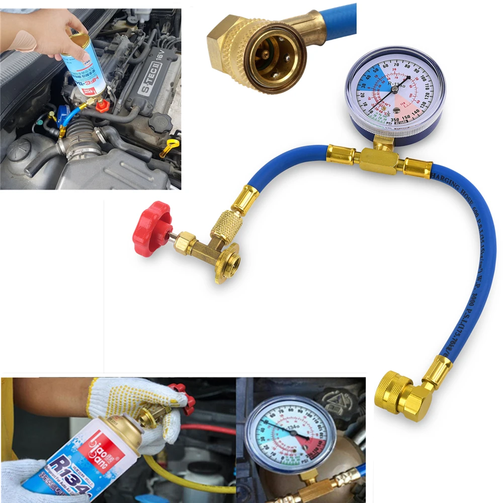 Wholesale R134A Car Air Conditioning Refrigerant Recharge Refill Gas Air Car Air Conditioning Charge Valves Dropshipping