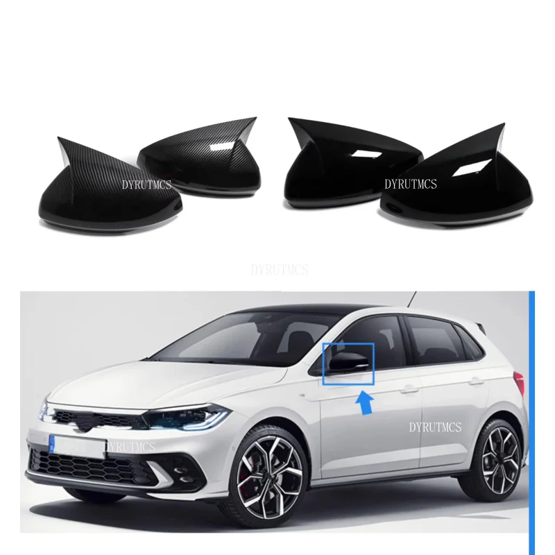 

Подходит для Volkswagen VW POLO 2018 2019 2020 2021 2022 2023, наклейка на боковое зеркало заднего вида, крышка крыла, накладки, внешние аксессуары