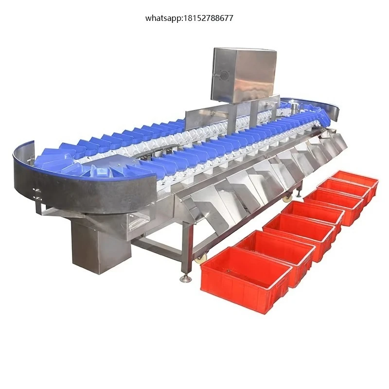Controlled Seafood Fish Durian Meat Vegetable Fruits Nut Automatic Weighing High Precision Screening Sorting Machine