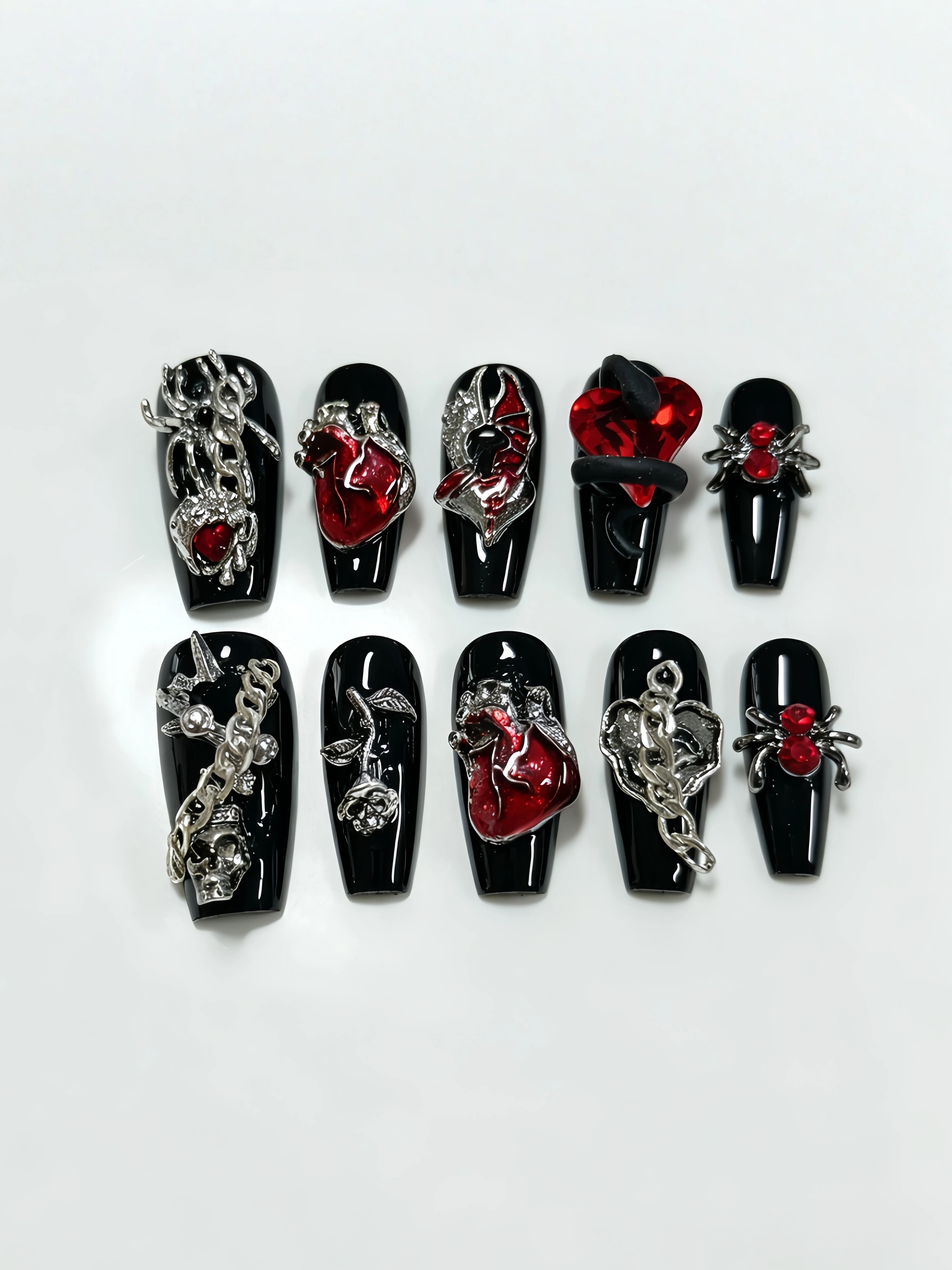 10 Uñas Postizas Largas Trapez - Photography Date reseña y precio