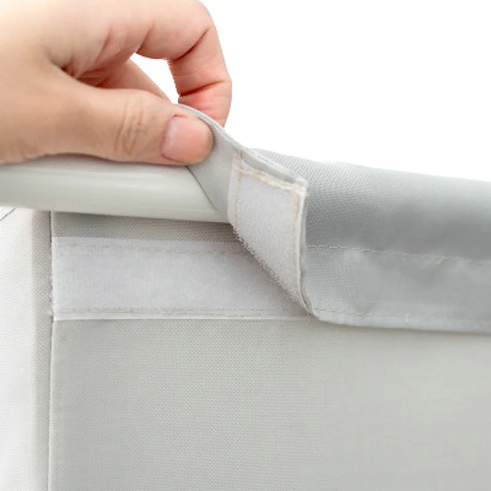 

Oxford Cloth Bedside Hanging Organizer Storage Bag Grey for Dorm Room Chair Phone Cup Accessories Oxford Cloth Bag