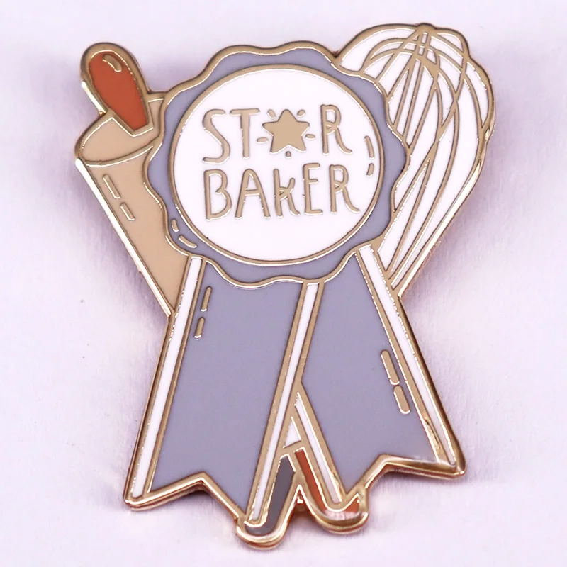 Great British Bake Off Star Baker Hard Lapel Pin Baking Lover Brooch Badge Gift Jewelry