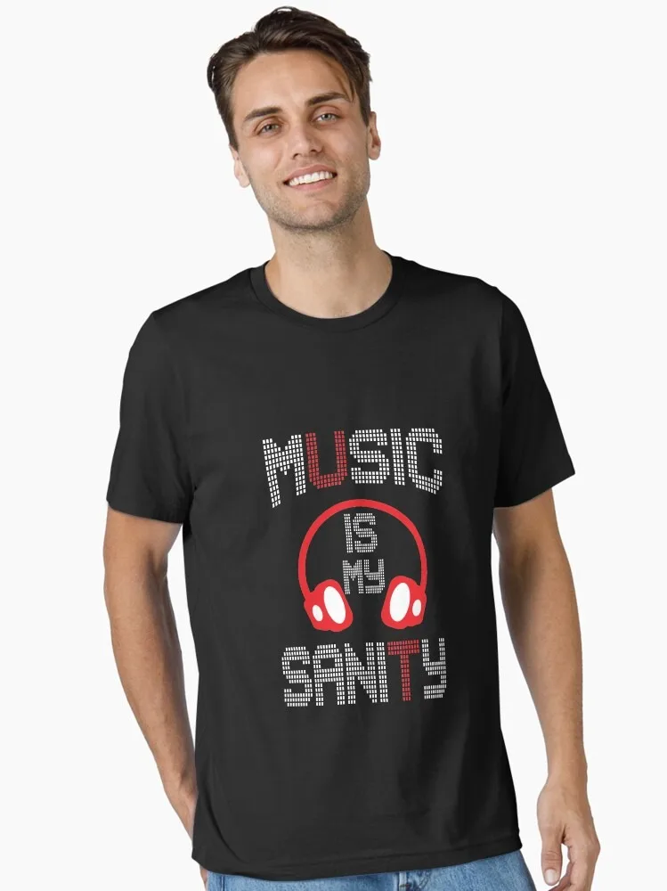 

Best Music T-shit , Music Is My Sanity , Dad , Son , Mom _ Essential T-Shirt for Sale By JobaBreezy