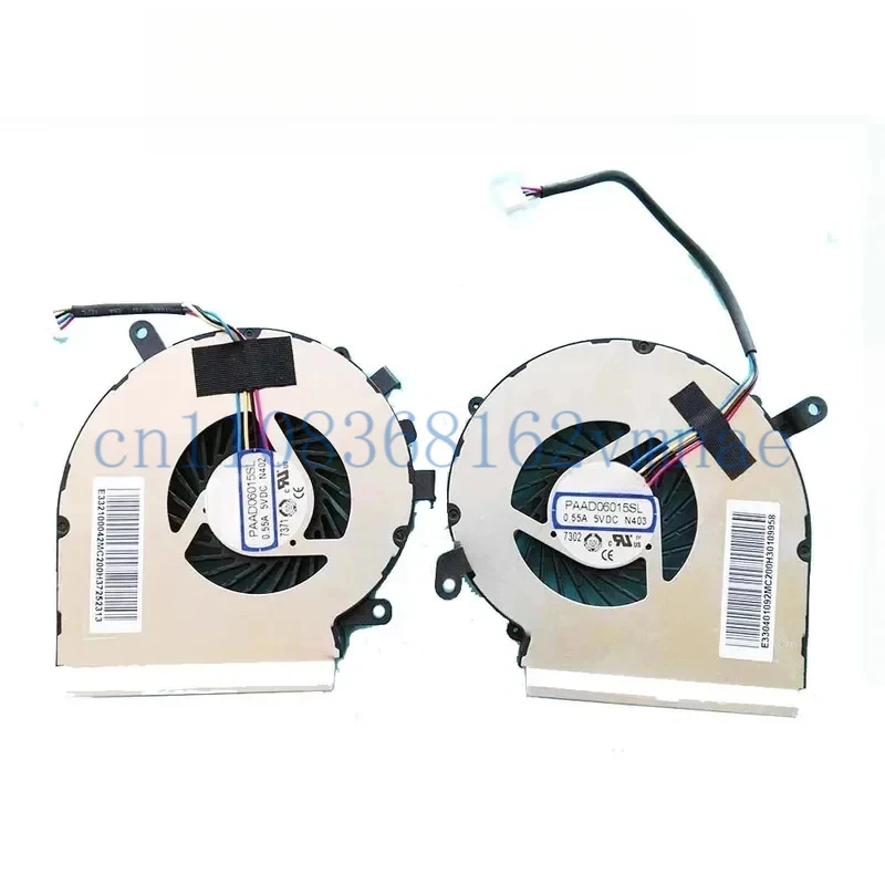 PAAD06015SL N402 N403  For MSI GE62VR GP62MVR GL62VR GP62VR GL62M CPU GPU Cooling Fan