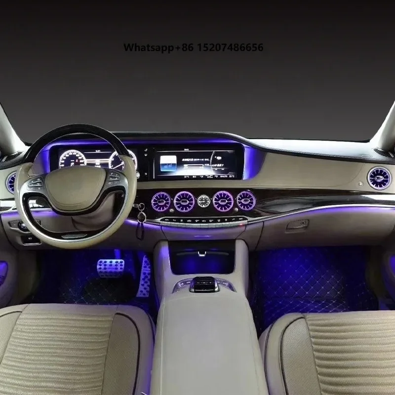 Premium Car Interior Auto Led Lights 64 Colors 3D Rotating Tweeter Atmosphere Lamp for